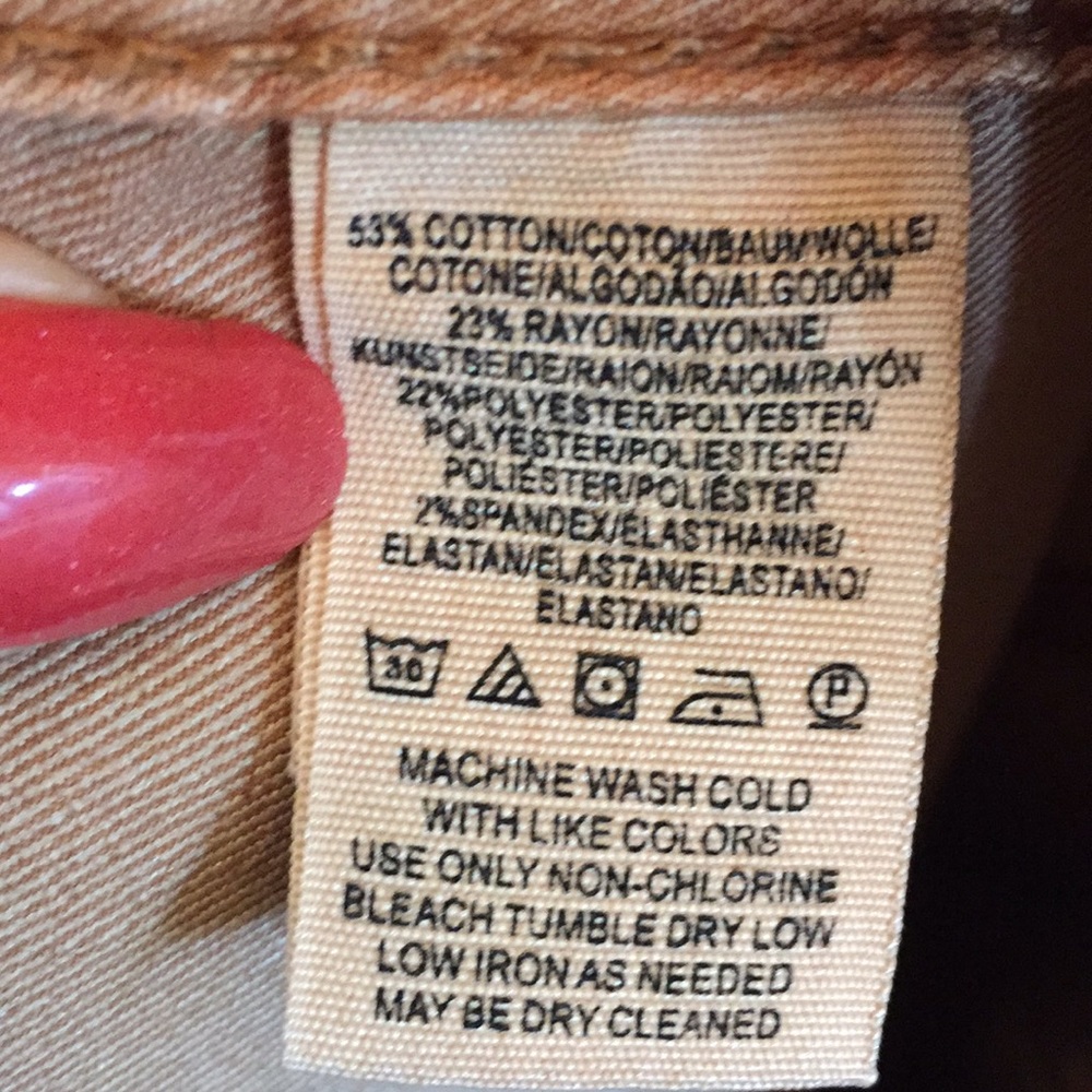 Free People stretchy denim skirt VGUC Caramel/tan - Picture 6 of 7